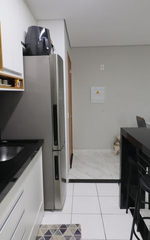 Apartamento à venda com 46m², 2 quartos e 1 vagaCozinha e Área de Serviço