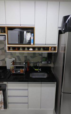Apartamento à venda com 46m², 2 quartos e 1 vagaCozinha e Área de Serviço