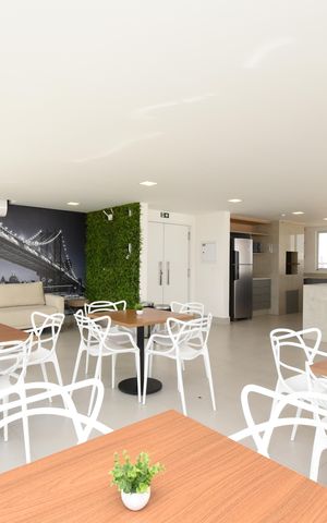 Studio à venda com 21m², 1 quarto e sem vagaÁrea comum - Salão de festas