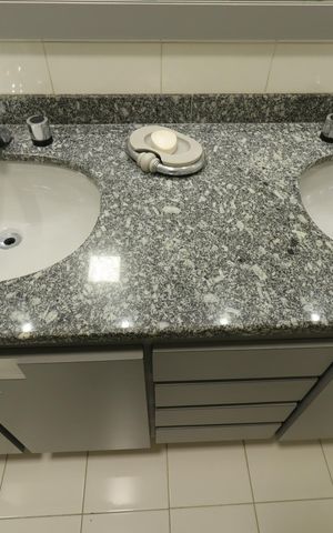 Apartamento à venda com 158m², 4 quartos e 2 vagasBanheiro Social - Pia