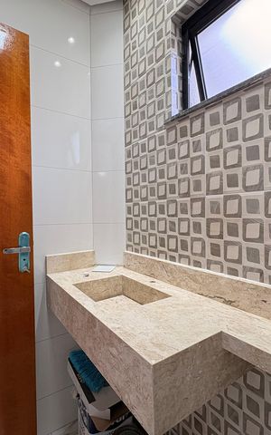 Casa à venda com 110m², 2 quartos e 2 vagas Casa à venda com 110m², 2 quartos e 2 vagasLavabo