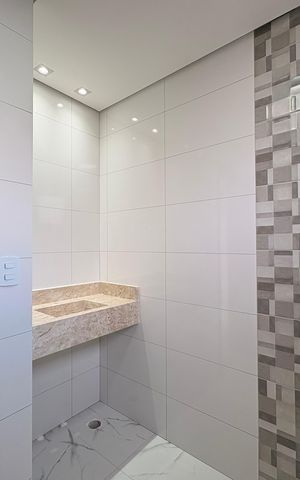 Casa à venda com 110m², 2 quartos e 2 vagas Casa à venda com 110m², 2 quartos e 2 vagasBanheiro da Suíte 2