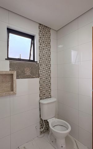 Casa à venda com 110m², 2 quartos e 2 vagas Casa à venda com 110m², 2 quartos e 2 vagasBanheiro da Suíte 2