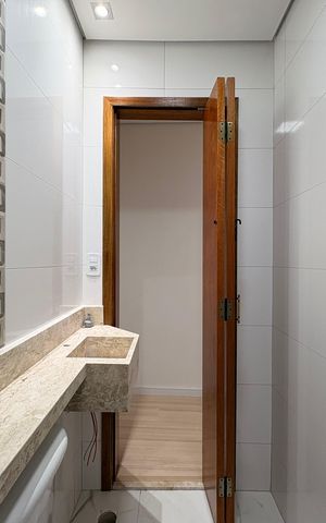 Casa à venda com 110m², 2 quartos e 2 vagas Casa à venda com 110m², 2 quartos e 2 vagasBanheiro da Suíte 1