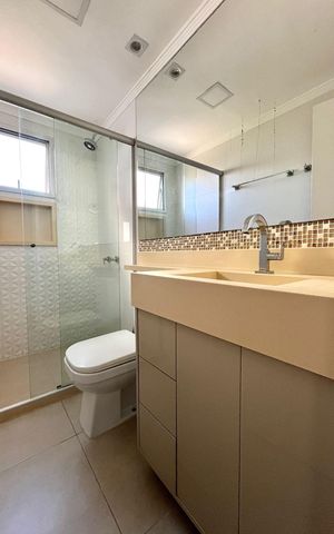 Apartamento à venda com 60m², 2 quartos e 1 vaga Apartamento à venda com 60m², 2 quartos e 1 vagaBanheiro da Suíte