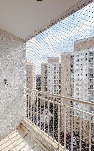Apartamento à venda com 64m², 3 quartos e 1 vagaVaranda