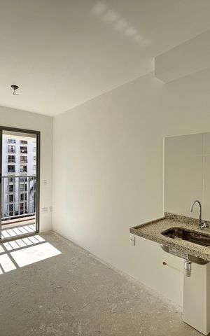 Apartamento à venda com 28m², 1 quarto e sem vaga Apartamento à venda com 28m², 1 quarto e sem vagaSala/Cozinha