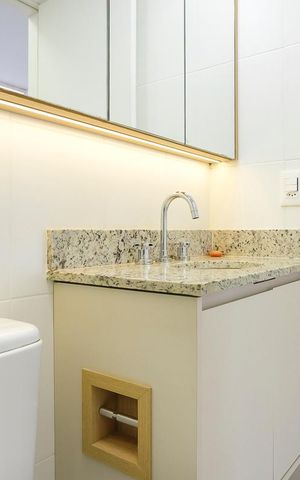 Apartamento à venda com 63m², 2 quartos e 2 vagasBanheiro social
