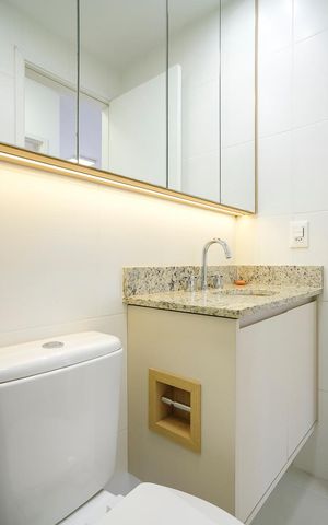 Apartamento à venda com 63m², 2 quartos e 2 vagasBanheiro social