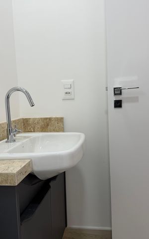 Studio para alugar com 33m², 1 quarto e sem vaga Studio para alugar com 33m², 1 quarto e sem vagaBanheiro
