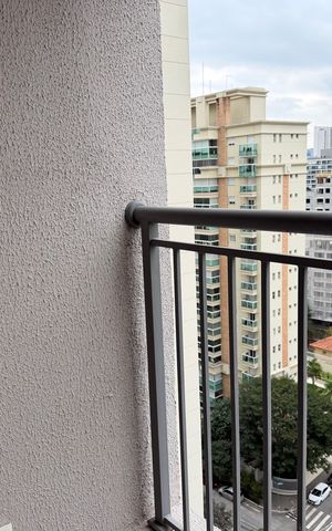 Studio para alugar com 33m², 1 quarto e sem vaga Studio para alugar com 33m², 1 quarto e sem vagaVaranda
