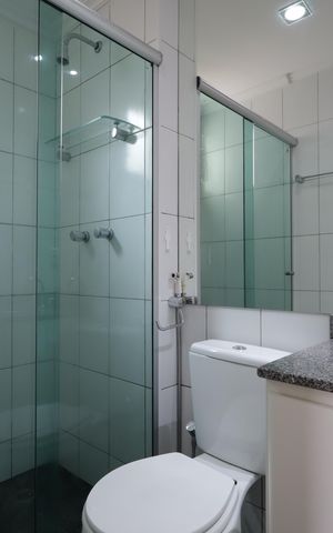 Apartamento à venda com 69m², 3 quartos e 2 vagasBanheiro da Suíte