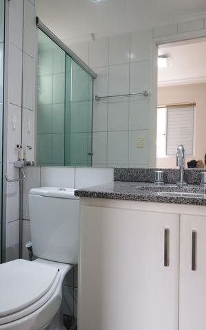 Apartamento à venda com 69m², 3 quartos e 2 vagasBanheiro da Suíte