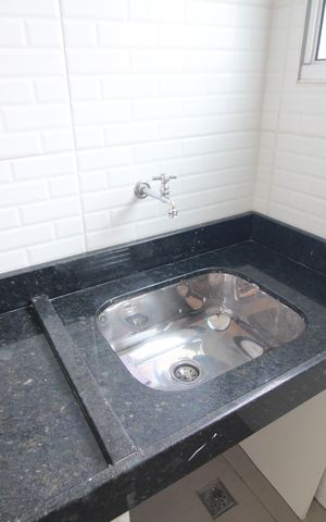 Apartamento à venda com 65m², 2 quartos e 1 vagaCozinha e Área de Serviço