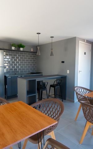Studio para alugar com 25m², 1 quarto e sem vagaÁrea comum - Salão de festas