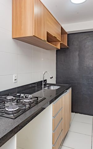 Apartamento à venda com 40m², 2 quartos e sem vaga Apartamento à venda com 40m², 2 quartos e sem vagaCozinha e Área de Serviço