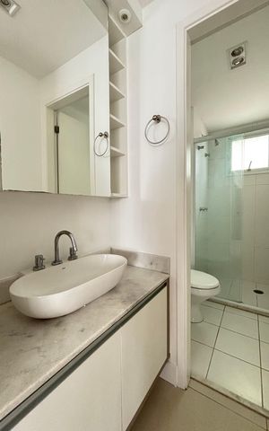 Apartamento para alugar com 56m², 1 quarto e 1 vaga Apartamento para alugar com 56m², 1 quarto e 1 vagaBanheiro