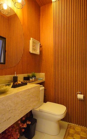 Casa de condomínio para alugar com 260m², 4 quartos e 2 vagasLavabo