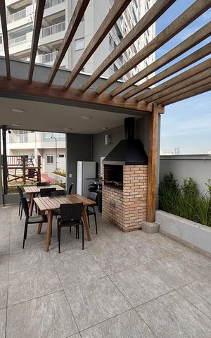 Apartamento para alugar com 44m², 2 quartos e 1 vagaÁrea gourmet 