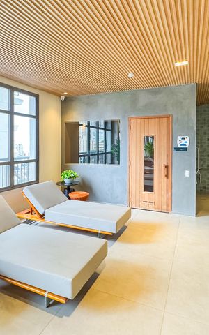 Studio para alugar com 23m², 1 quarto e sem vagaSpa e Sauna