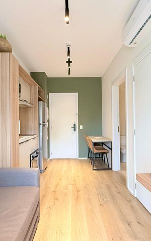 Apartamento à venda com 32m², 1 quarto e sem vaga Apartamento à venda com 32m², 1 quarto e sem vagaSala
