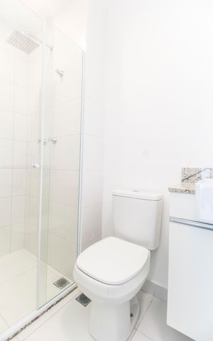 Apartamento para alugar com 55m², 2 quartos e 2 vagas Apartamento para alugar com 55m², 2 quartos e 2 vagasBanheiro 2