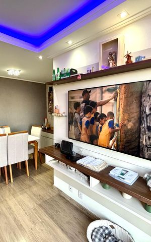 Apartamento à venda com 60m², 3 quartos e 1 vaga Apartamento à venda com 60m², 3 quartos e 1 vagaSala