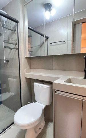 Apartamento para alugar com 28m², 1 quarto e sem vaga Apartamento para alugar com 28m², 1 quarto e sem vagaBanheiro