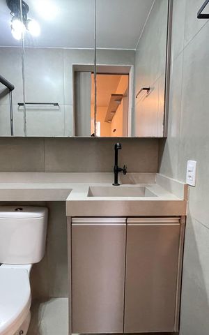 Apartamento para alugar com 28m², 1 quarto e sem vaga Apartamento para alugar com 28m², 1 quarto e sem vagaBanheiro