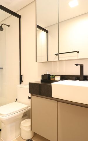 Apartamento à venda com 104m², 3 quartos e 2 vagasBanheiro da Suíte