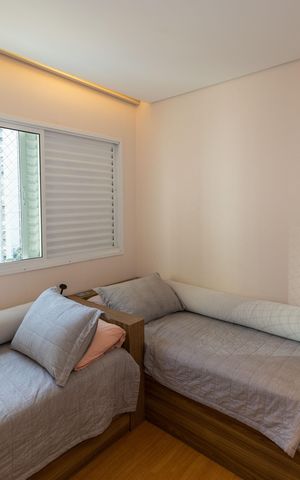 Apartamento à venda com 113m², 3 quartos e 2 vagasQuarto 2