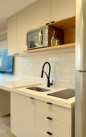 Studio à venda com 27m², 1 quarto e sem vaga Studio à venda com 27m², 1 quarto e sem vagaCozinha