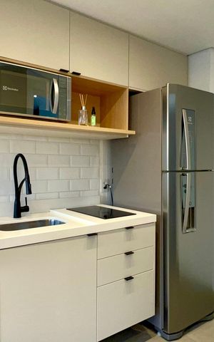 Studio à venda com 27m², 1 quarto e sem vaga Studio à venda com 27m², 1 quarto e sem vagaCozinha