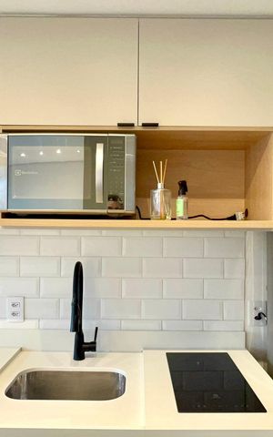 Studio à venda com 27m², 1 quarto e sem vaga Studio à venda com 27m², 1 quarto e sem vagaCozinha
