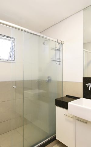 Apartamento à venda com 70m², 1 quarto e 2 vagasBanheiro da Suíte