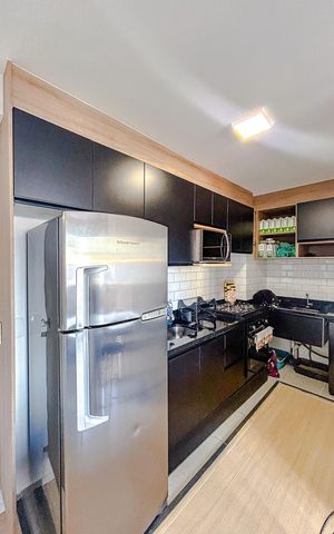 Apartamento à venda com 34m², 2 quartos e sem vagaCozinha e Área de Serviço