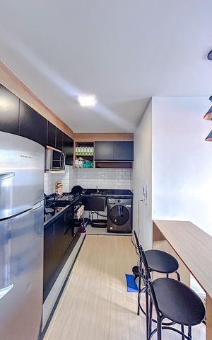 Apartamento à venda com 34m², 2 quartos e sem vagaCozinha e Área de Serviço