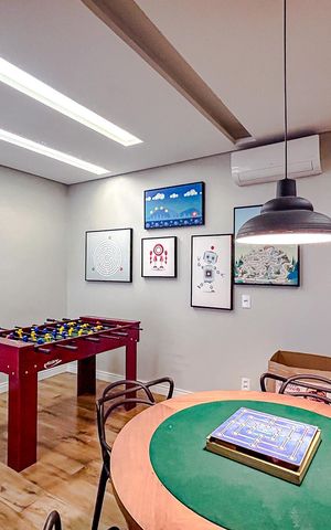 Apartamento à venda com 34m², 2 quartos e sem vagaSalão de jogos