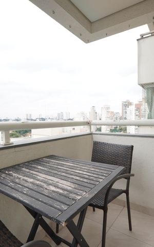 Apartamento para alugar com 45m², 1 quarto e 1 vagaVaranda