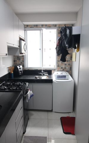 Apartamento à venda com 50m², 2 quartos e 1 vagaCozinha e Área de Serviço