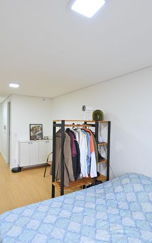 Studio à venda com 27m², 1 quarto e sem vagaSala/Quarto
