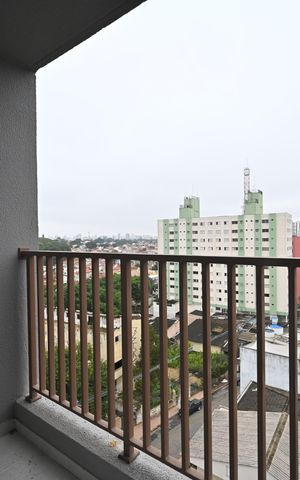 Studio à venda com 27m², 1 quarto e sem vagaVaranda