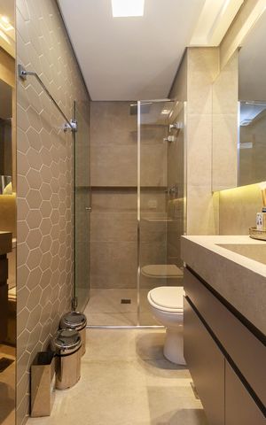 Apartamento para alugar com 68m², 1 quarto e 1 vaga Apartamento para alugar com 68m², 1 quarto e 1 vagaBanheiro 2