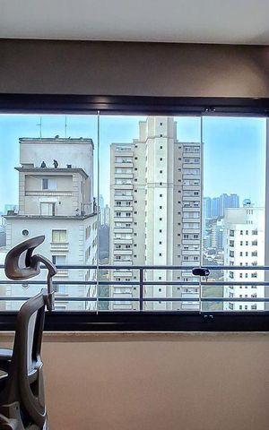 Apartamento à venda com 37m², 1 quarto e 1 vaga Apartamento à venda com 37m², 1 quarto e 1 vagaVaranda