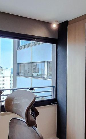 Apartamento à venda com 37m², 1 quarto e 1 vaga Apartamento à venda com 37m², 1 quarto e 1 vagaVaranda