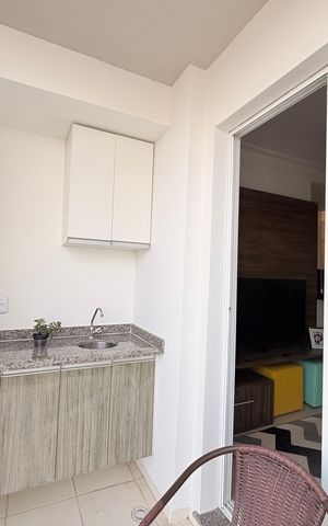Apartamento à venda com 69m², 2 quartos e 1 vagaSacada da Sala