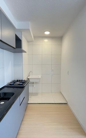 Apartamento à venda com 35m², 2 quartos e sem vaga Apartamento à venda com 35m², 2 quartos e sem vagaCozinha e Área de Serviço