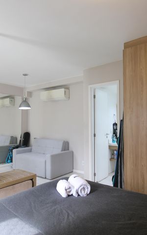 Studio para alugar com 40m², 1 quarto e 1 vagaQuarto