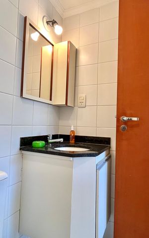 Apartamento para alugar com 39m², 1 quarto e 1 vaga Apartamento para alugar com 39m², 1 quarto e 1 vagaBanheiro