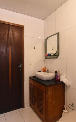 Casa para alugar com 700m², 5 quartos e 6 vagasBanheiro da Área gourmet